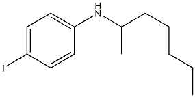 N-(heptan-2-yl)-4-iodoaniline 구조식 이미지