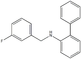 N-[(3-fluorophenyl)methyl]-2-phenylaniline 구조식 이미지