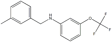N-[(3-methylphenyl)methyl]-3-(trifluoromethoxy)aniline 구조식 이미지