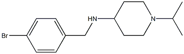 N-[(4-bromophenyl)methyl]-1-(propan-2-yl)piperidin-4-amine 구조식 이미지