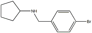 N-[(4-bromophenyl)methyl]cyclopentanamine 구조식 이미지