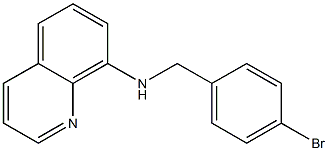N-[(4-bromophenyl)methyl]quinolin-8-amine 구조식 이미지