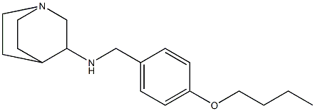 N-[(4-butoxyphenyl)methyl]-1-azabicyclo[2.2.2]octan-3-amine 구조식 이미지
