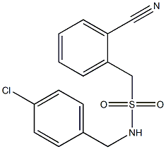 N-[(4-chlorophenyl)methyl](2-cyanophenyl)methanesulfonamide Structure