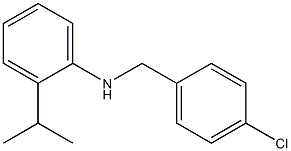 N-[(4-chlorophenyl)methyl]-2-(propan-2-yl)aniline Structure