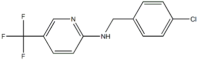 N-[(4-chlorophenyl)methyl]-5-(trifluoromethyl)pyridin-2-amine Structure