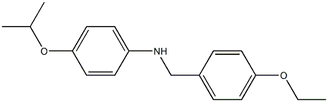 N-[(4-ethoxyphenyl)methyl]-4-(propan-2-yloxy)aniline Structure
