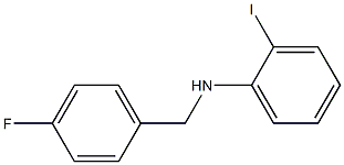 N-[(4-fluorophenyl)methyl]-2-iodoaniline Structure