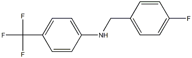 N-[(4-fluorophenyl)methyl]-4-(trifluoromethyl)aniline Structure