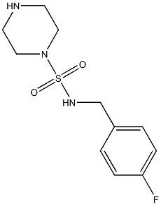 N-[(4-fluorophenyl)methyl]piperazine-1-sulfonamide Structure