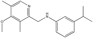 N-[(4-methoxy-3,5-dimethylpyridin-2-yl)methyl]-3-(propan-2-yl)aniline 구조식 이미지