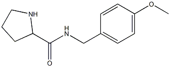 N-[(4-methoxyphenyl)methyl]pyrrolidine-2-carboxamide 구조식 이미지