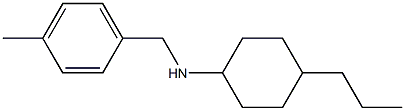N-[(4-methylphenyl)methyl]-4-propylcyclohexan-1-amine 구조식 이미지