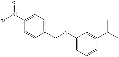 N-[(4-nitrophenyl)methyl]-3-(propan-2-yl)aniline 구조식 이미지