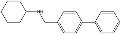 N-[(4-phenylphenyl)methyl]cyclohexanamine Structure