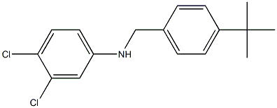 N-[(4-tert-butylphenyl)methyl]-3,4-dichloroaniline 구조식 이미지