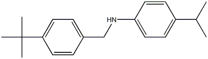 N-[(4-tert-butylphenyl)methyl]-4-(propan-2-yl)aniline 구조식 이미지