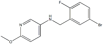 N-[(5-bromo-2-fluorophenyl)methyl]-6-methoxypyridin-3-amine Structure