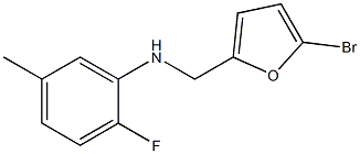 N-[(5-bromofuran-2-yl)methyl]-2-fluoro-5-methylaniline 구조식 이미지