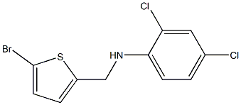 N-[(5-bromothiophen-2-yl)methyl]-2,4-dichloroaniline Structure