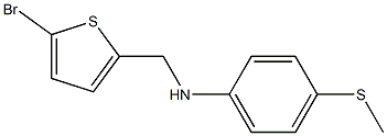 N-[(5-bromothiophen-2-yl)methyl]-4-(methylsulfanyl)aniline 구조식 이미지