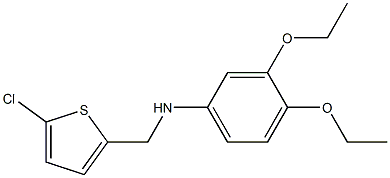 N-[(5-chlorothiophen-2-yl)methyl]-3,4-diethoxyaniline 구조식 이미지