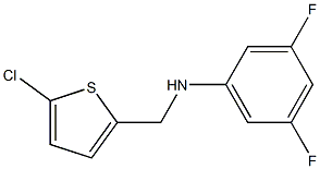 N-[(5-chlorothiophen-2-yl)methyl]-3,5-difluoroaniline Structure