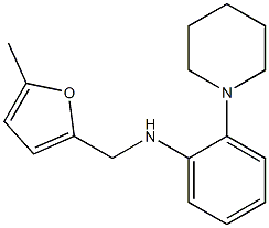 N-[(5-methylfuran-2-yl)methyl]-2-(piperidin-1-yl)aniline 구조식 이미지