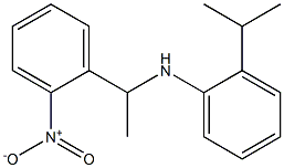 N-[1-(2-nitrophenyl)ethyl]-2-(propan-2-yl)aniline 구조식 이미지