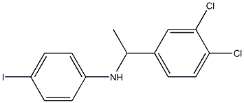 N-[1-(3,4-dichlorophenyl)ethyl]-4-iodoaniline 구조식 이미지