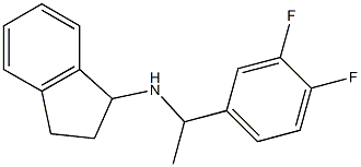 N-[1-(3,4-difluorophenyl)ethyl]-2,3-dihydro-1H-inden-1-amine 구조식 이미지