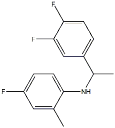 N-[1-(3,4-difluorophenyl)ethyl]-4-fluoro-2-methylaniline 구조식 이미지