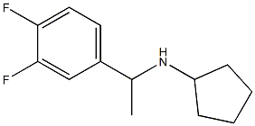 N-[1-(3,4-difluorophenyl)ethyl]cyclopentanamine Structure