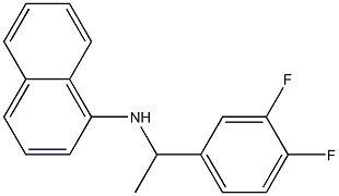 N-[1-(3,4-difluorophenyl)ethyl]naphthalen-1-amine 구조식 이미지