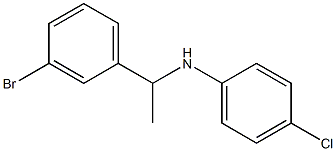 N-[1-(3-bromophenyl)ethyl]-4-chloroaniline 구조식 이미지