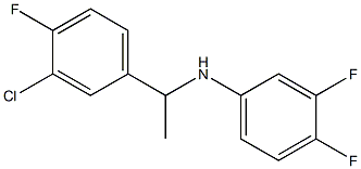 N-[1-(3-chloro-4-fluorophenyl)ethyl]-3,4-difluoroaniline Structure