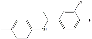 N-[1-(3-chloro-4-fluorophenyl)ethyl]-4-methylaniline Structure