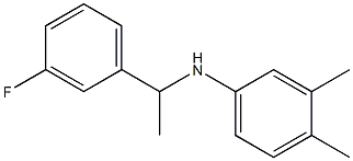N-[1-(3-fluorophenyl)ethyl]-3,4-dimethylaniline 구조식 이미지