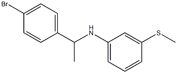 N-[1-(4-bromophenyl)ethyl]-3-(methylsulfanyl)aniline Structure