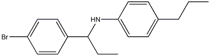 N-[1-(4-bromophenyl)propyl]-4-propylaniline 구조식 이미지