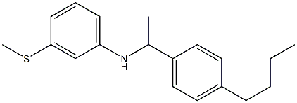 N-[1-(4-butylphenyl)ethyl]-3-(methylsulfanyl)aniline 구조식 이미지