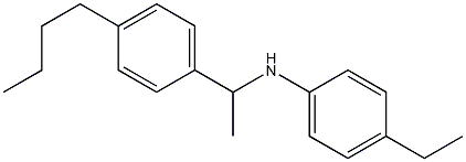 N-[1-(4-butylphenyl)ethyl]-4-ethylaniline 구조식 이미지