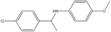 N-[1-(4-chlorophenyl)ethyl]-4-methoxyaniline 구조식 이미지