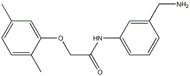 N-[3-(aminomethyl)phenyl]-2-(2,5-dimethylphenoxy)acetamide Structure