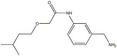 N-[3-(aminomethyl)phenyl]-2-(3-methylbutoxy)acetamide 구조식 이미지