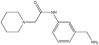 N-[3-(aminomethyl)phenyl]-2-piperidin-1-ylacetamide Structure