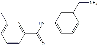 N-[3-(aminomethyl)phenyl]-6-methylpyridine-2-carboxamide 구조식 이미지
