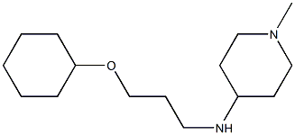 N-[3-(cyclohexyloxy)propyl]-1-methylpiperidin-4-amine Structure