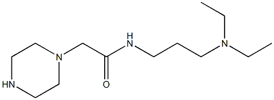 N-[3-(diethylamino)propyl]-2-(piperazin-1-yl)acetamide Structure