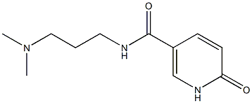 N-[3-(dimethylamino)propyl]-6-oxo-1,6-dihydropyridine-3-carboxamide 구조식 이미지